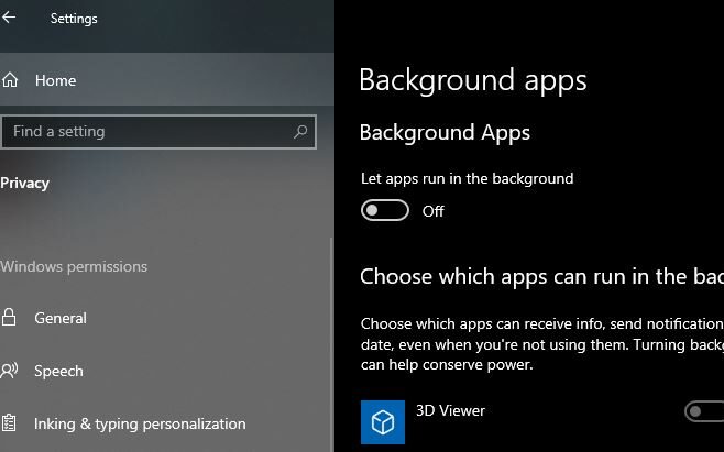 Close background apps
