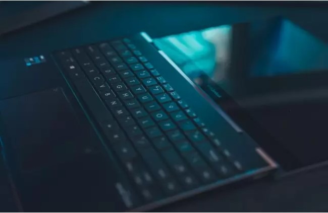 Keyboard and Trackpad of Gaming Laptop