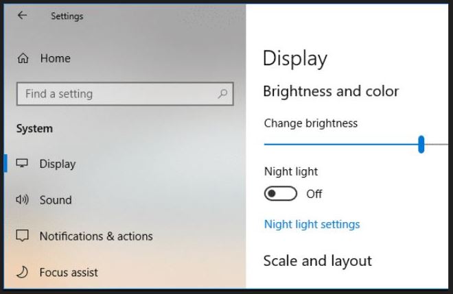 Reduce screen brightness